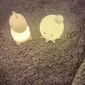 Set of 2 cute animal led lights